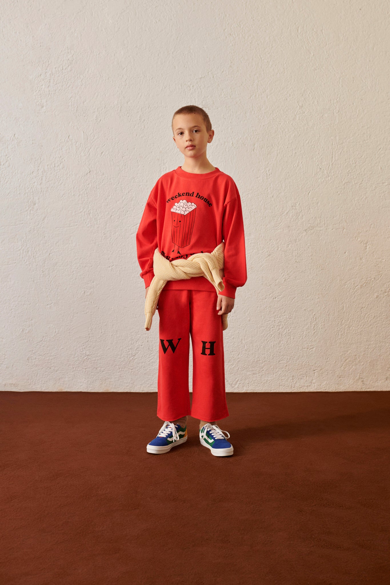 Weekend House Kids WHK pants with pockets red