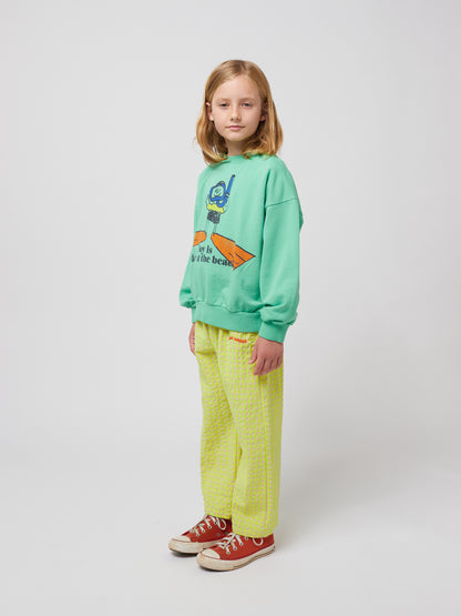 Bobo Choses A DAY AT THE BEACH sweatshirt light green / 2-3Y