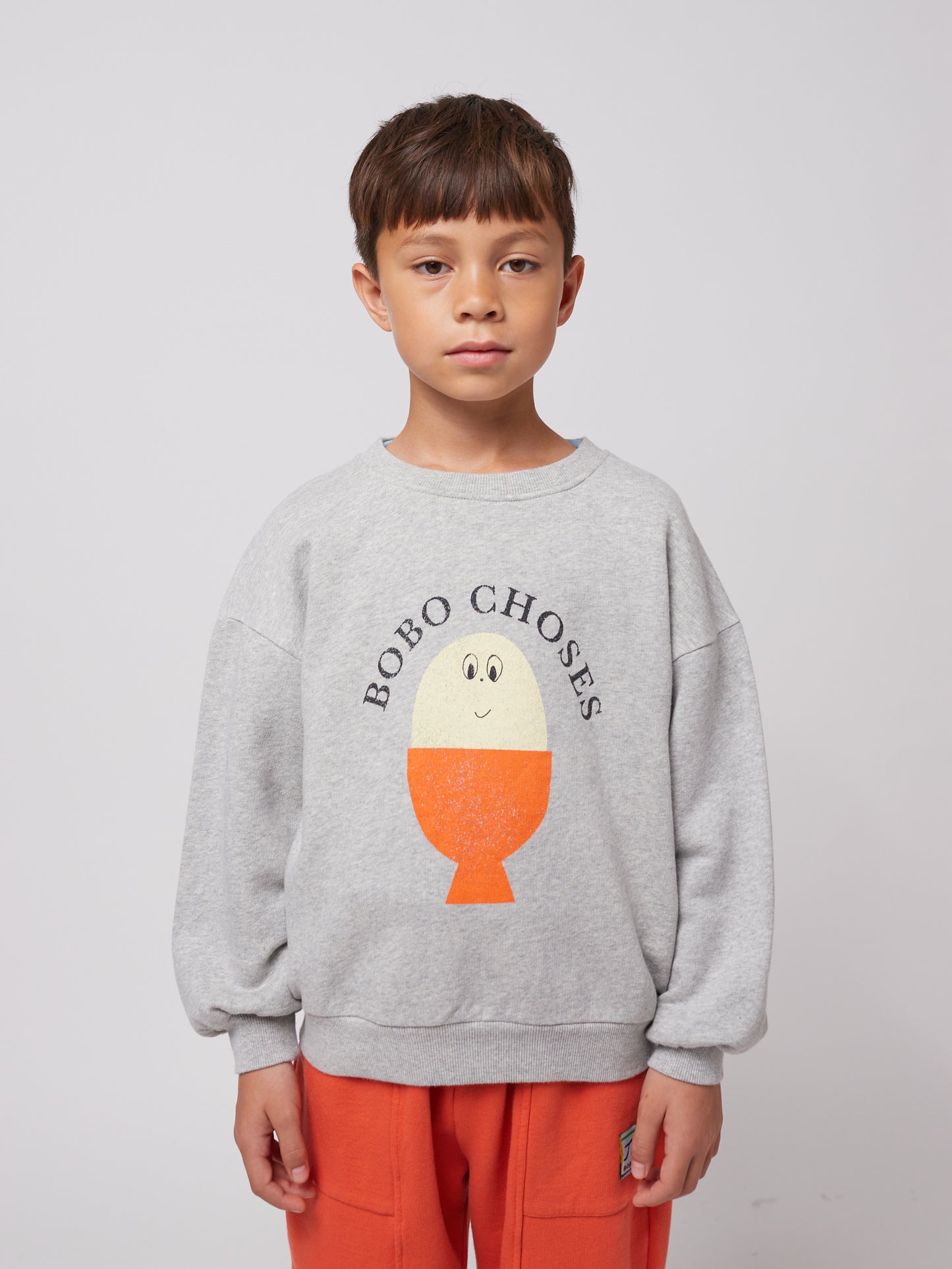 Bobo Choses MORNING EGG sweatshirt heather grey