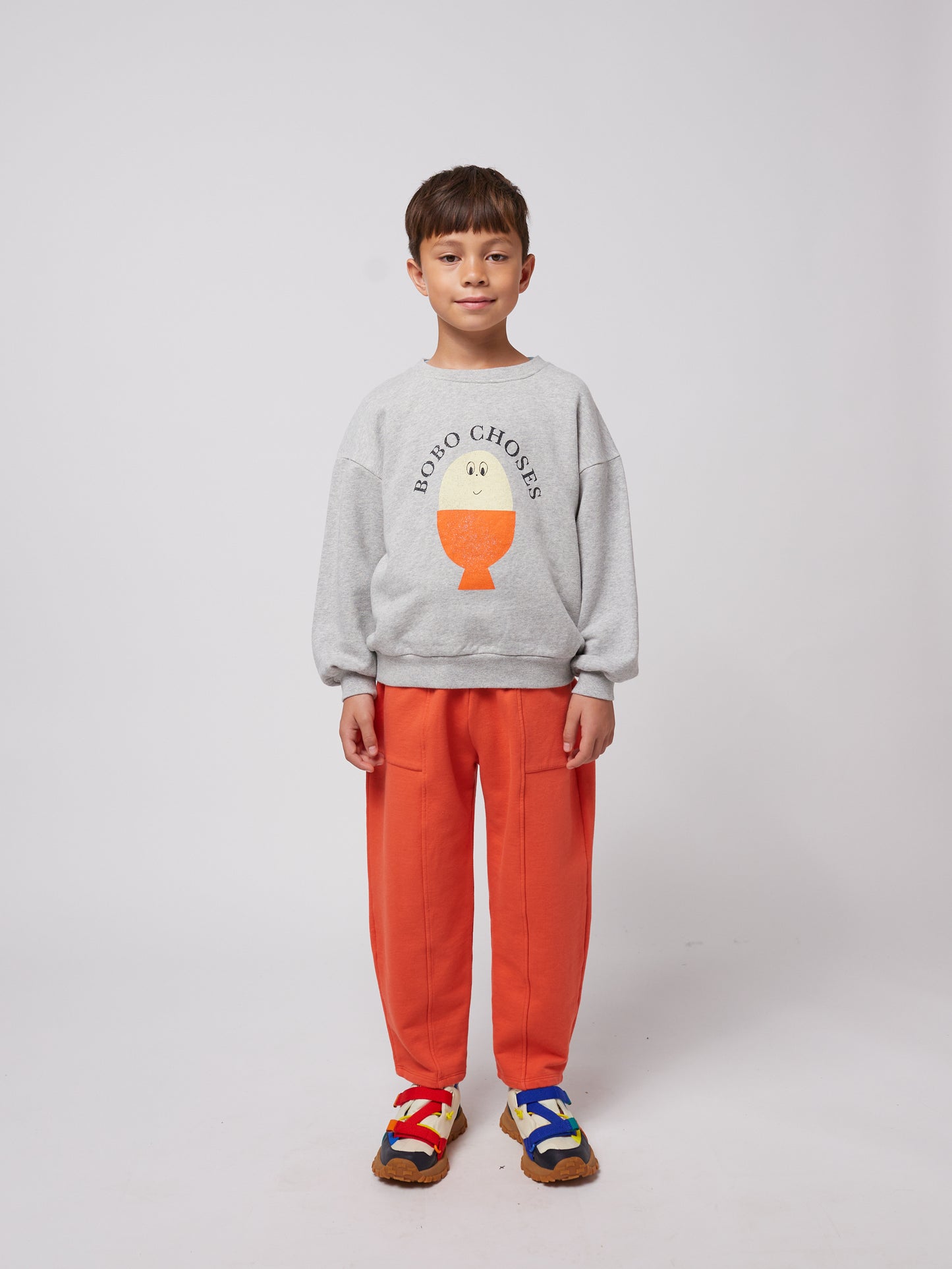 Bobo Choses MORNING EGG sweatshirt heather grey