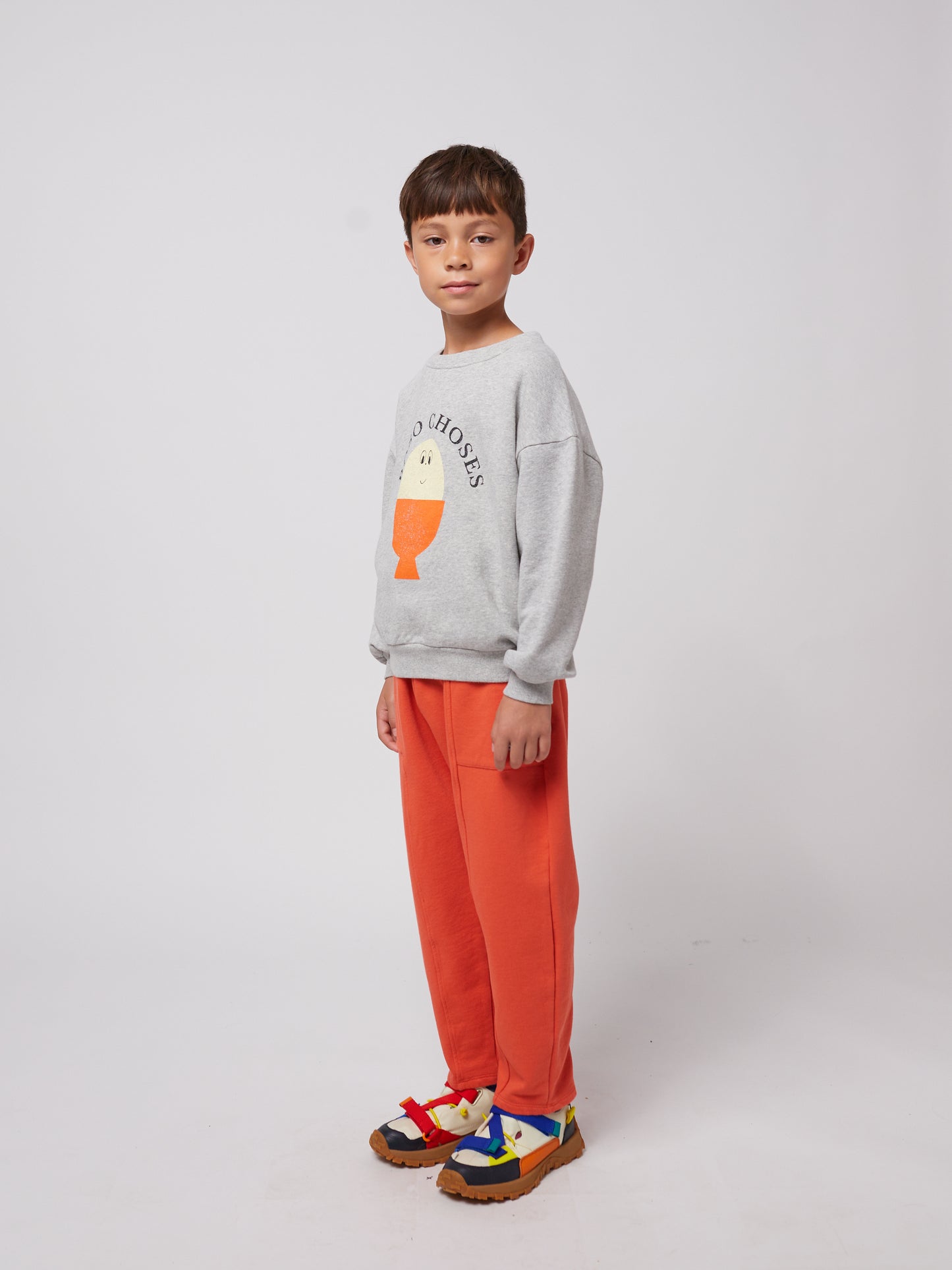 Bobo Choses MORNING EGG sweatshirt heather grey