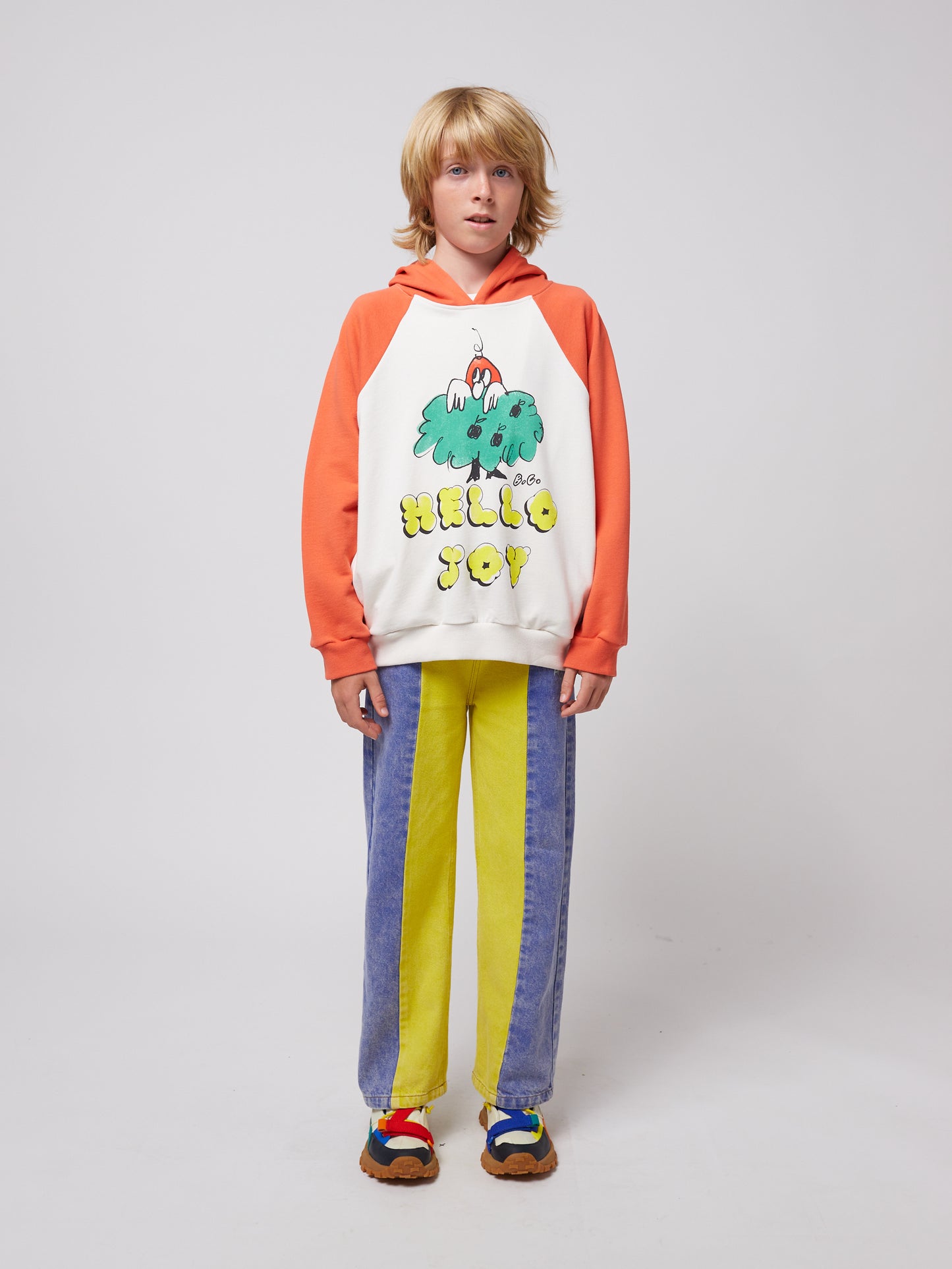 Bobo Choses HELLO JOY raglan sleeves hoodie