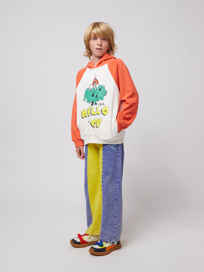 Bobo Choses HELLO JOY raglan sleeves hoodie