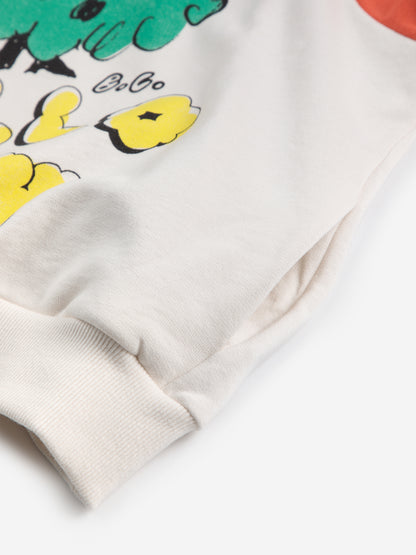 Bobo Choses HELLO JOY raglan sleeves hoodie