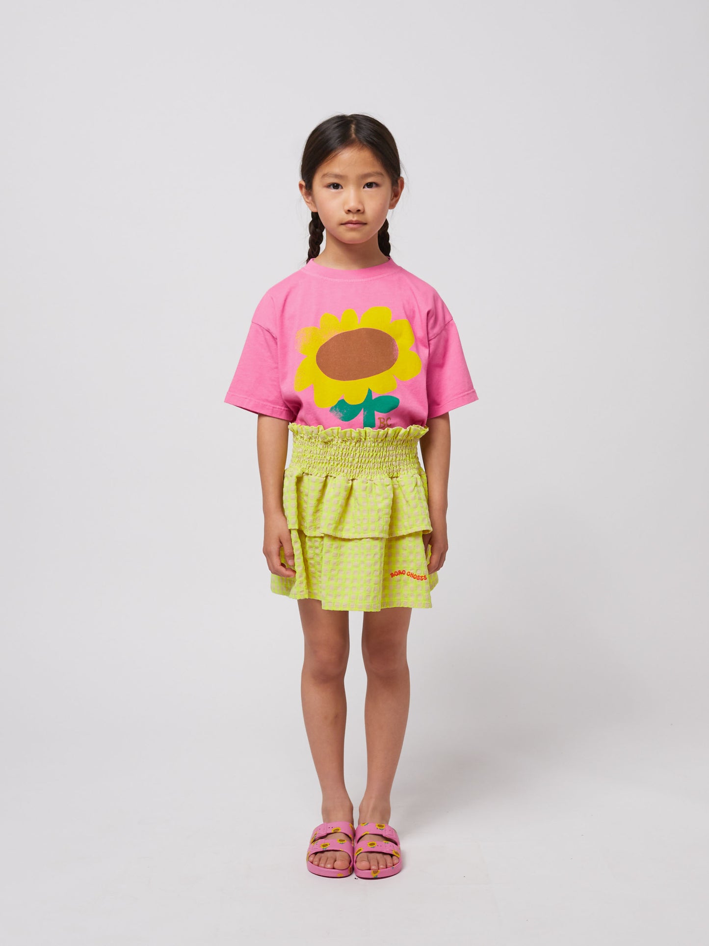 Bobo Choses SUNFLOWER T-shirt fuchsia