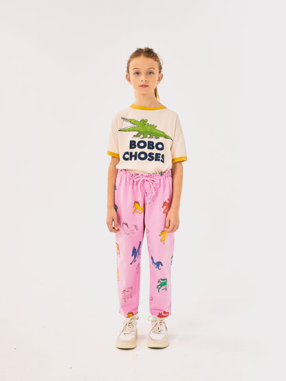 Bobo Choses TALKING CROCODILE T-shirt white