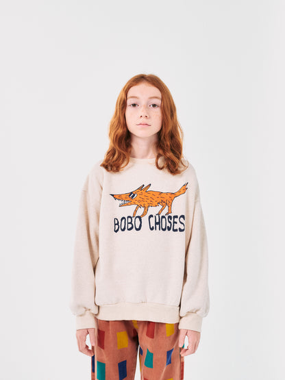 Bobo Choses THE CLEVER FOX sweatshirt offwhite / 4-5Y