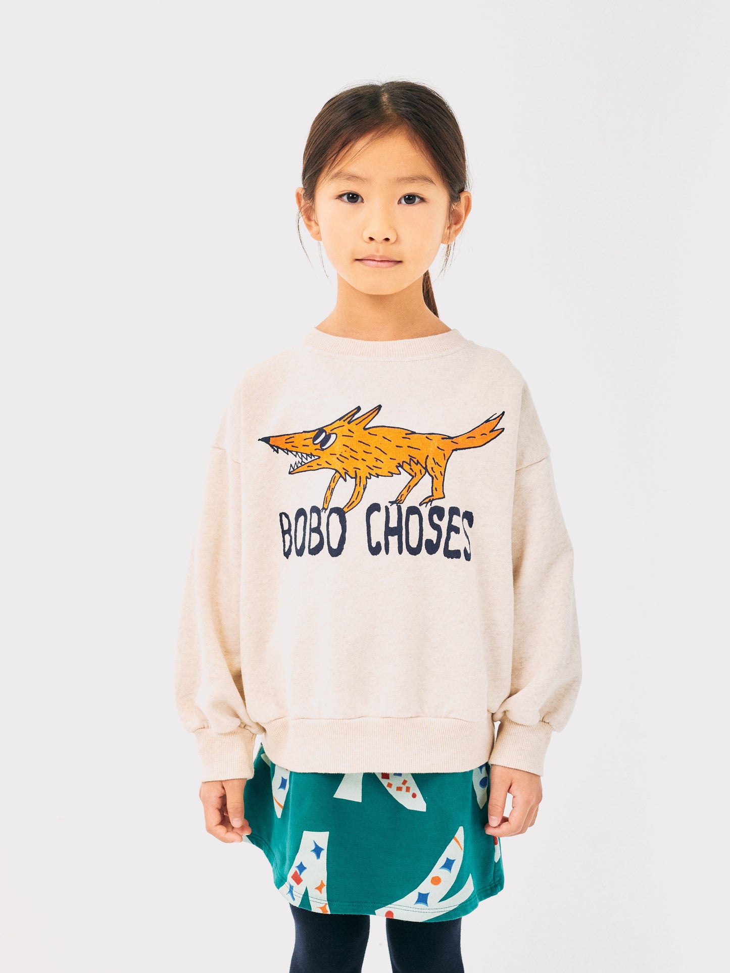 Bobo Choses THE CLEVER FOX sweatshirt offwhite / 4-5Y