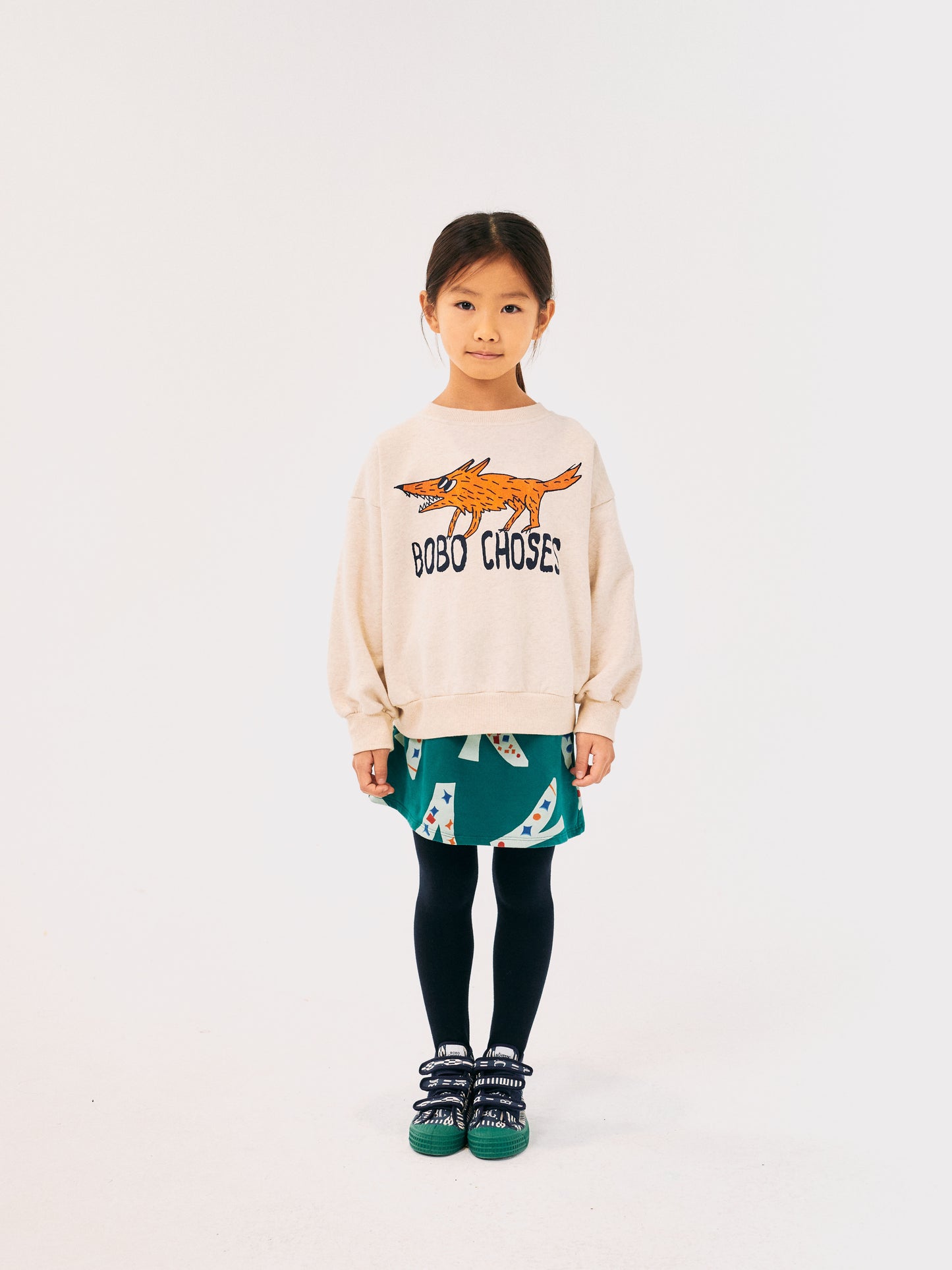 Bobo Choses THE CLEVER FOX sweatshirt offwhite / 4-5Y