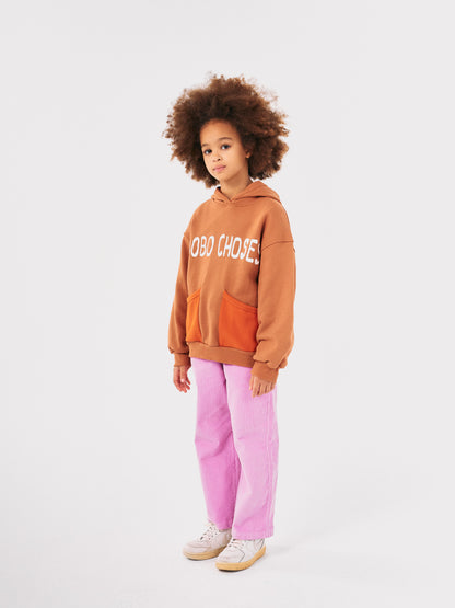 Bobo Choses PINK corduroy straight pants pink