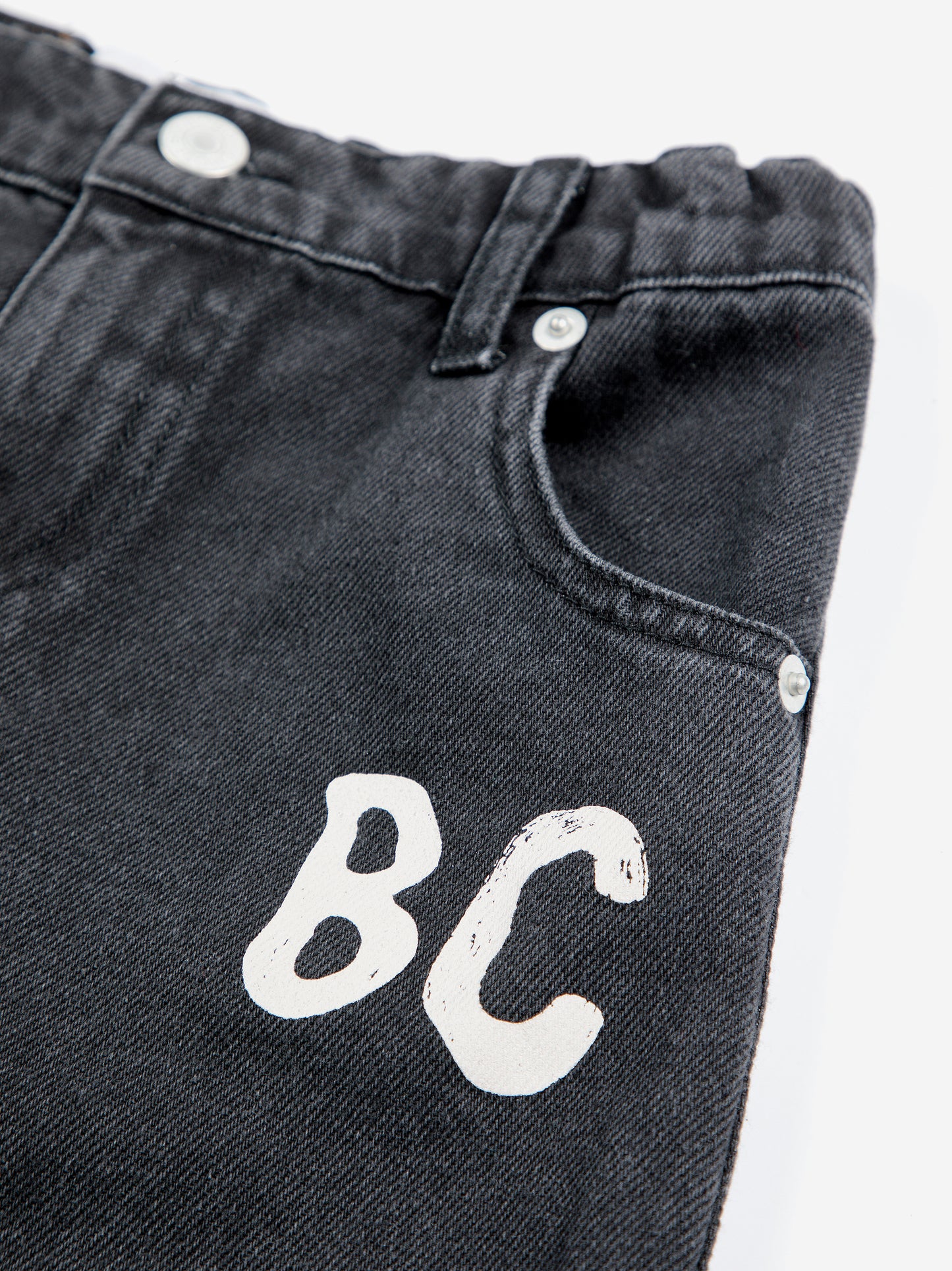 Bobo Choses B.C SHADOW denim baggy pants black