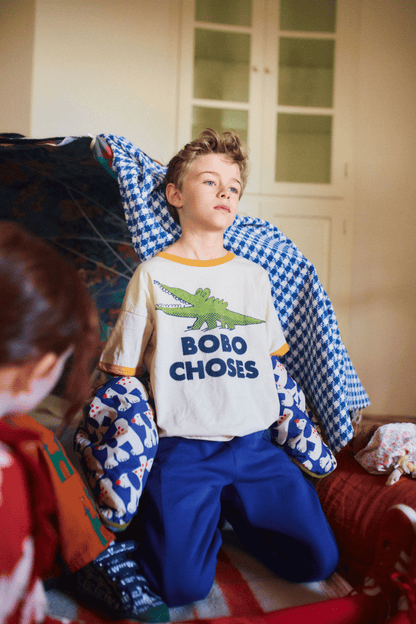 Bobo Choses TALKING CROCODILE T-shirt white