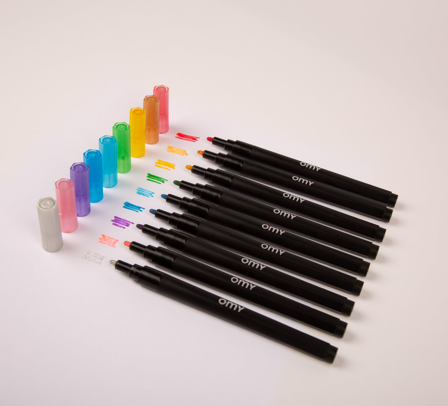 OMY set of 9 GLITTER MARKERS