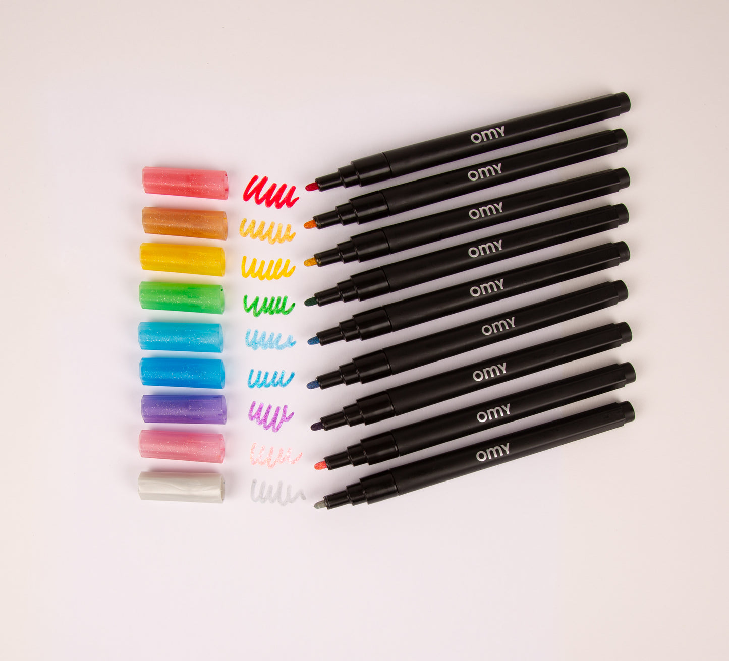 OMY set of 9 GLITTER MARKERS