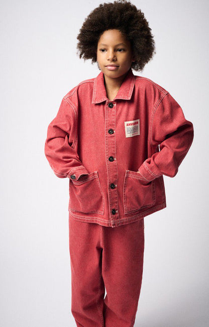 American Vintage Kids Uzatown jacket rouge