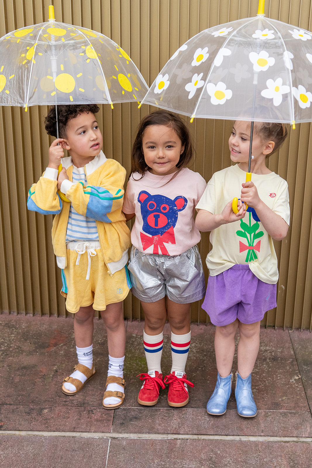 The Campamento YELLOW COLOR BLOCK shorts