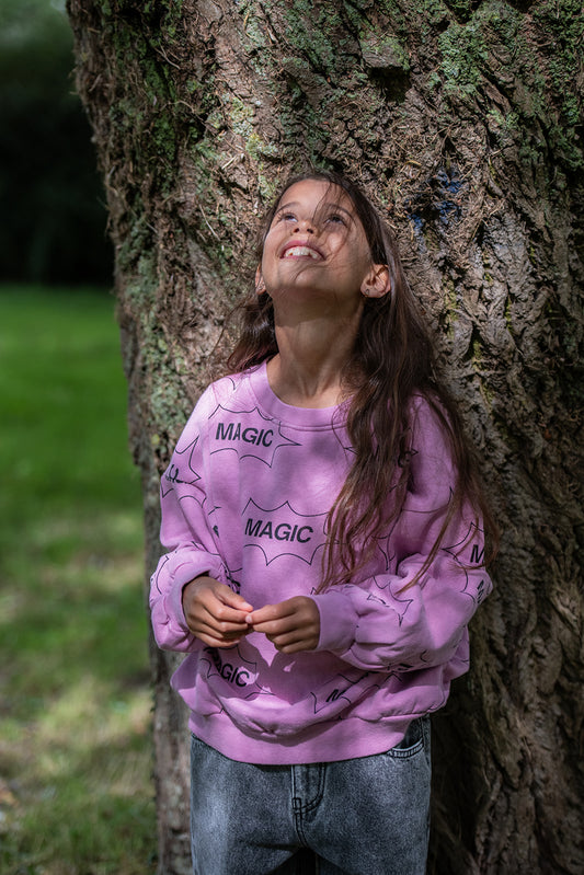 Bobo Choses IT'S MAGIC ALL OVER sweatshirt pink