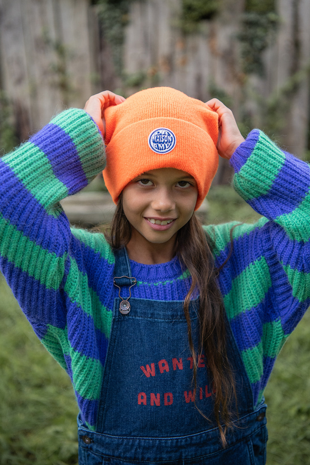 American Vintage Kids Raxow beanie feu fluo / 3-5Y