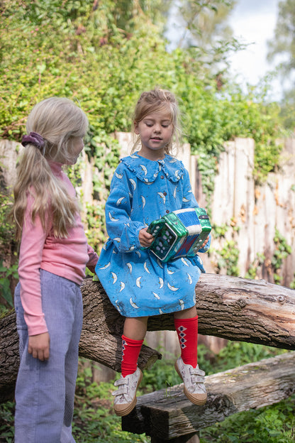 Bobo Choses bobo DIAMONDS long socks red