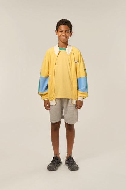 The Campamento YELLOW COLOR BLOCK zipped sweatshirt