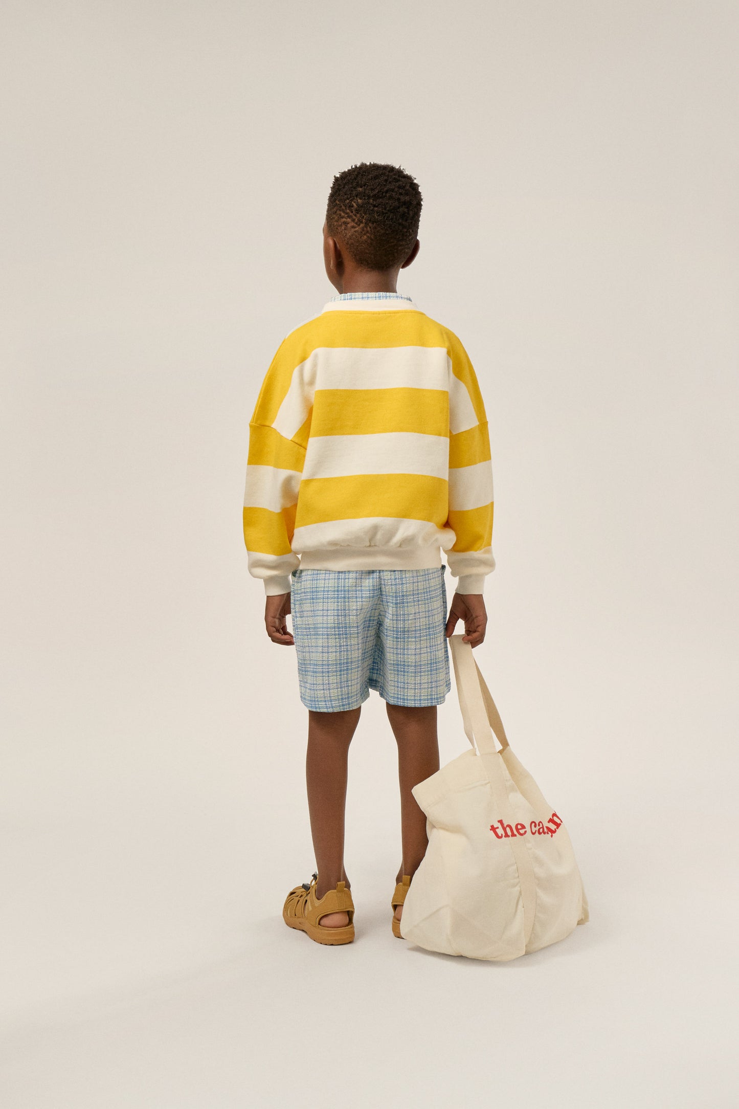 The Campamento YELLOW STRIPES oversized sweatshirt