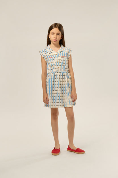 The Campamento FLOWERS dress ecru