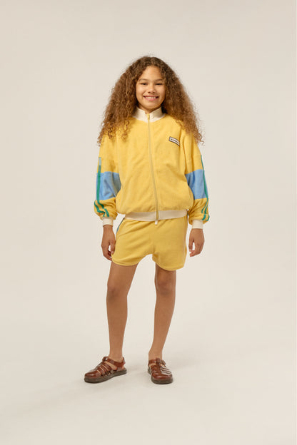 The Campamento YELLOW COLOR BLOCK zipped sweatshirt