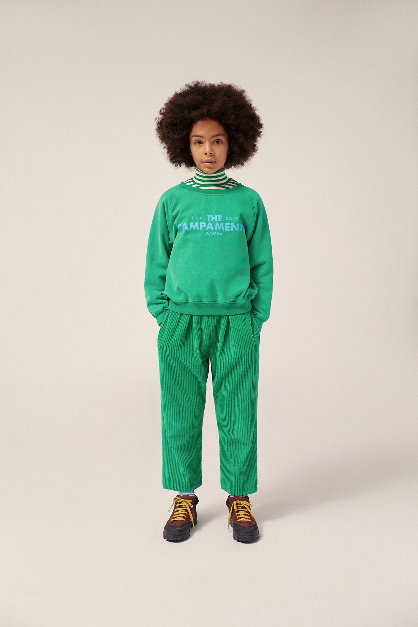 The Campamento GREEN CORDUROY trousers