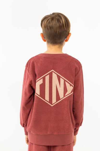 Tinycottons DIAMOND TINY sweatshirt burgundy