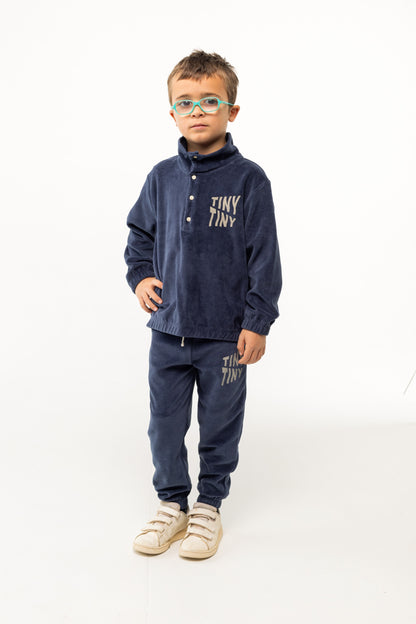 Tinycottons TINY WAVES mockneck sweatshirt navy