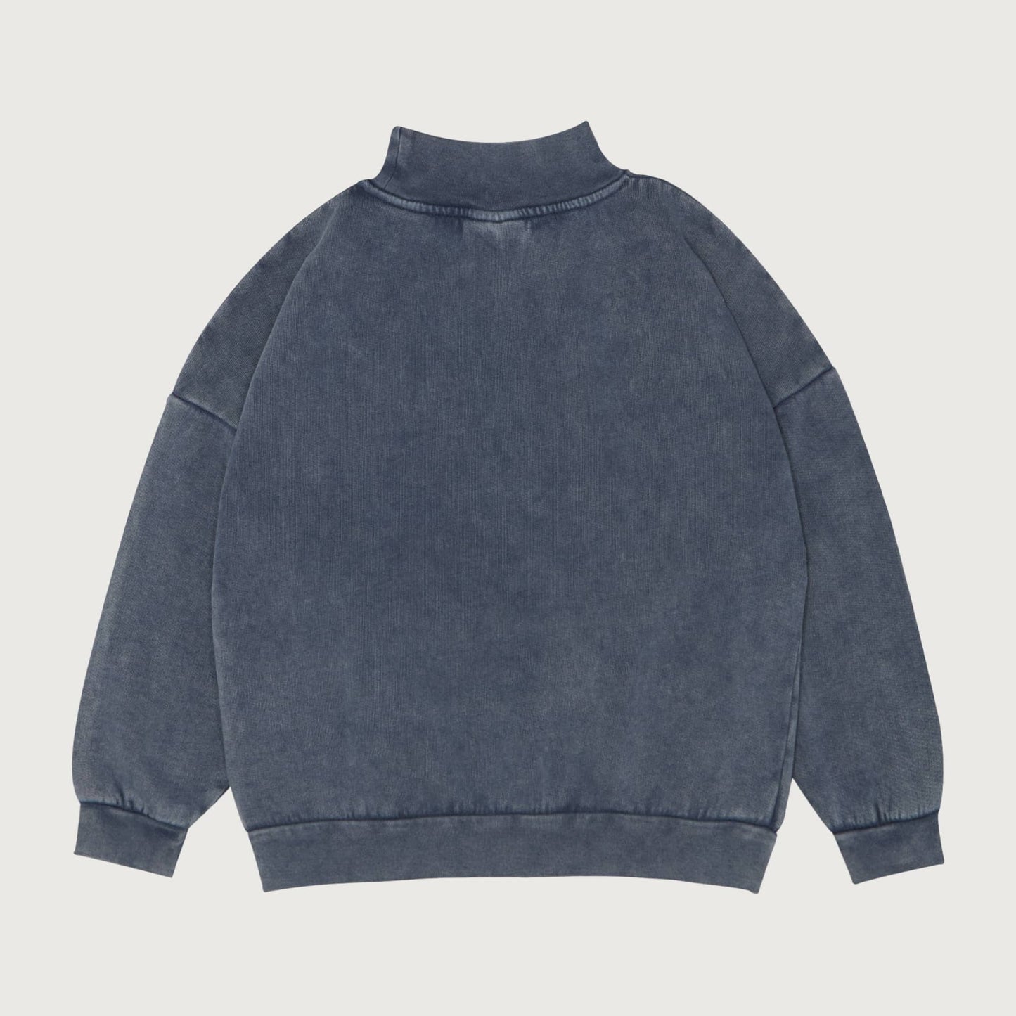 The Campamento blue high neck oversized sweatshirt