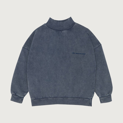 The Campamento blue high neck oversized sweatshirt