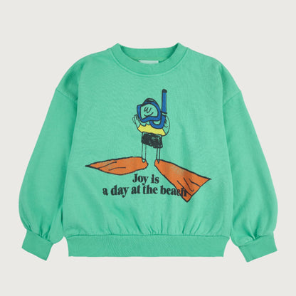 Bobo Choses A DAY AT THE BEACH sweatshirt light green / 2-3Y