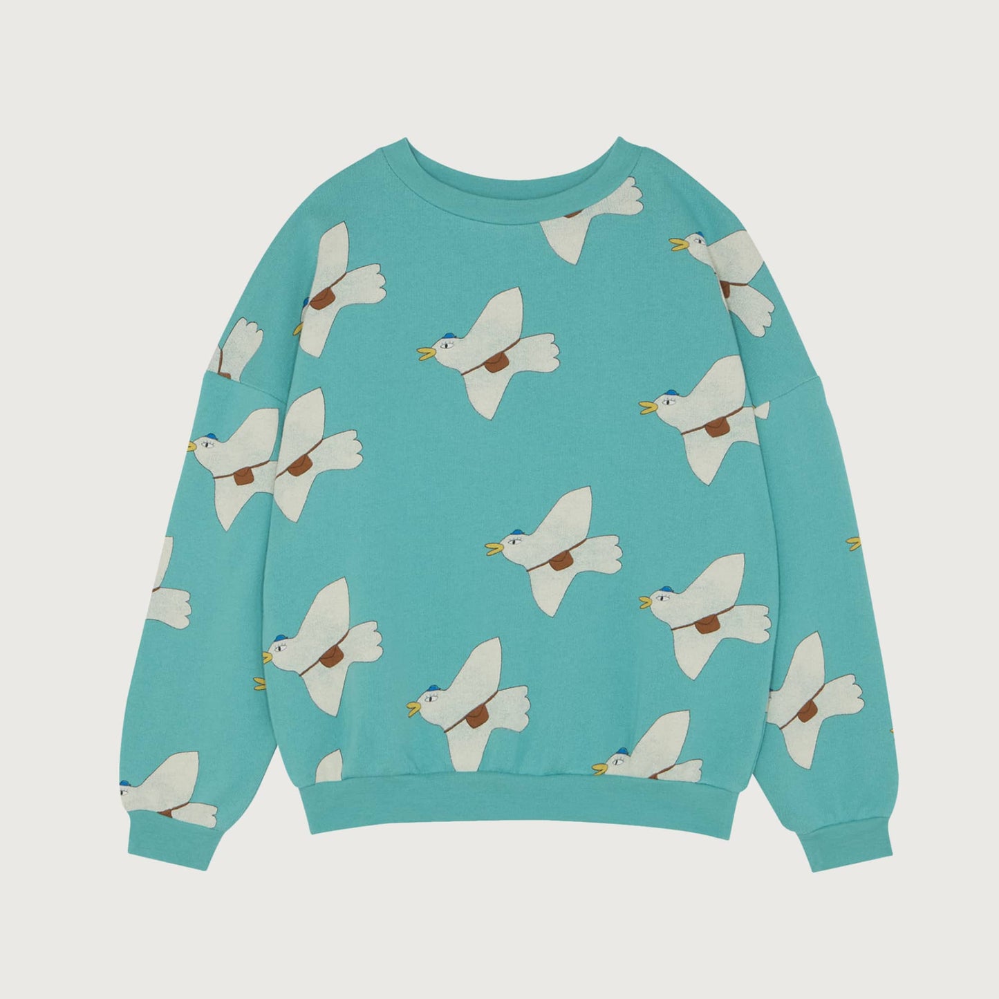 The Campamento PIGEONS ALLOVER oversized sweatshirt