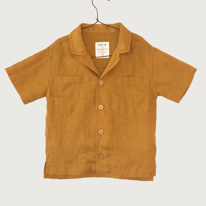 Play Up Linen Shirt Brown