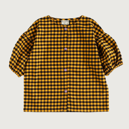 The Campamento CHECKED shirt yellow