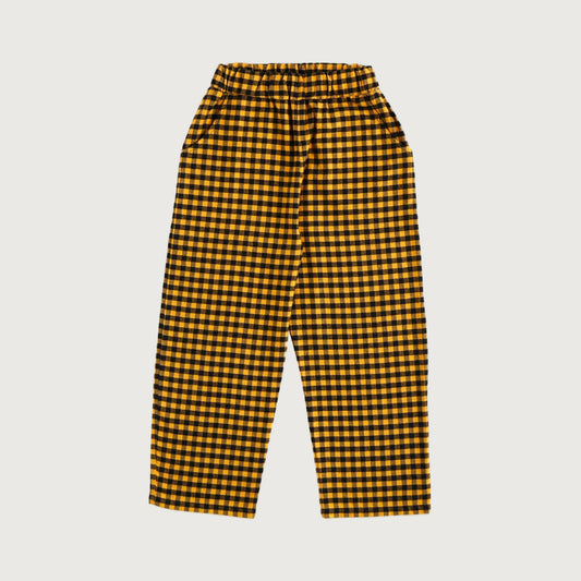 The Campamento CHECKED trousers yellow / 9-10Y