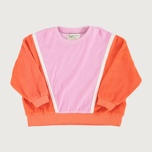 Piupiuchick sweatshirt orange & lavender