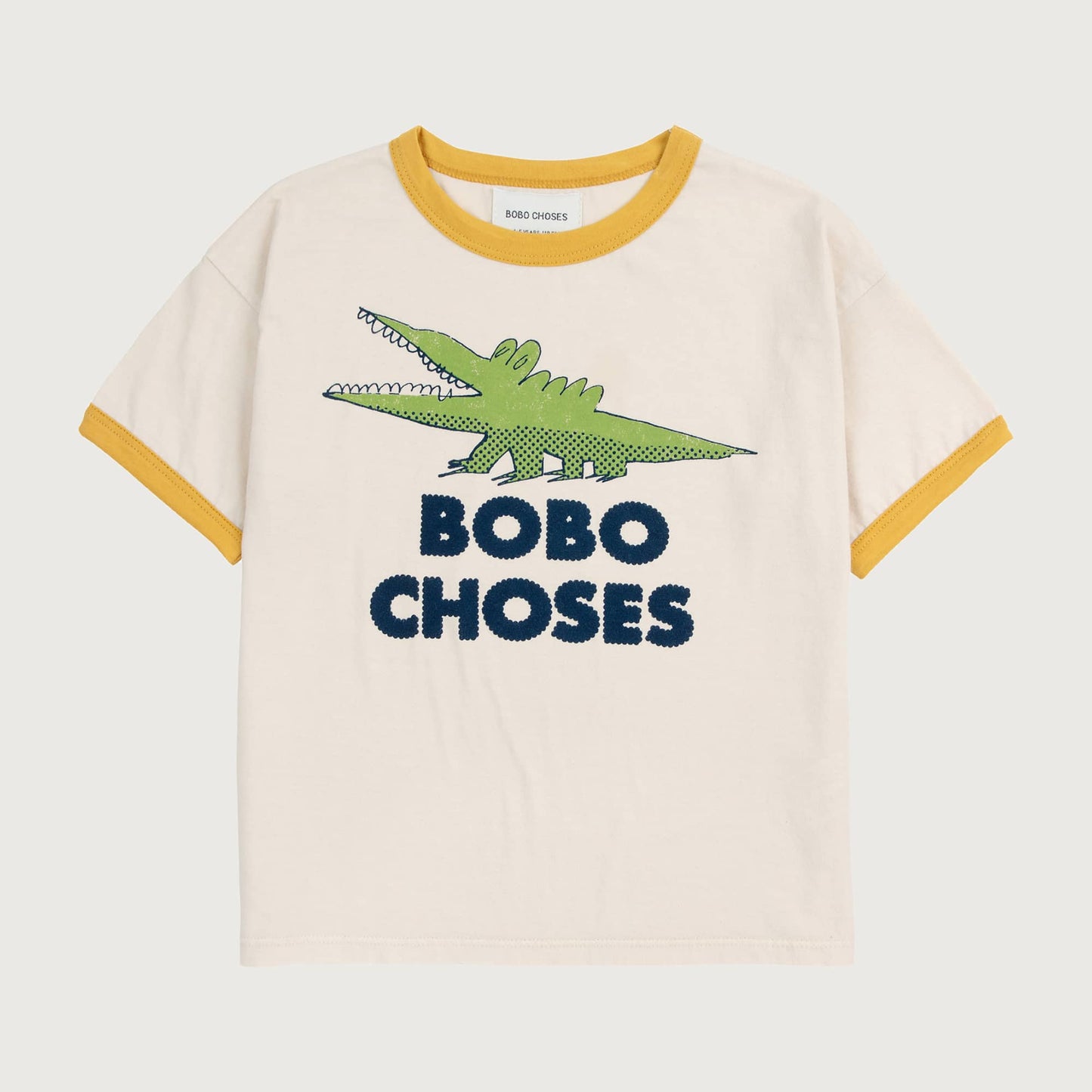 Bobo Choses TALKING CROCODILE T-shirt white