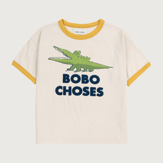 Bobo Choses TALKING CROCODILE T-shirt white