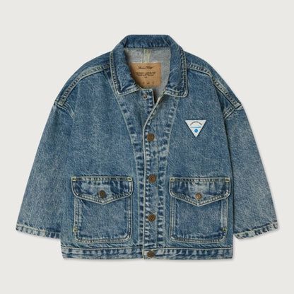 American Vintage Kids Joybird veste denim dirty