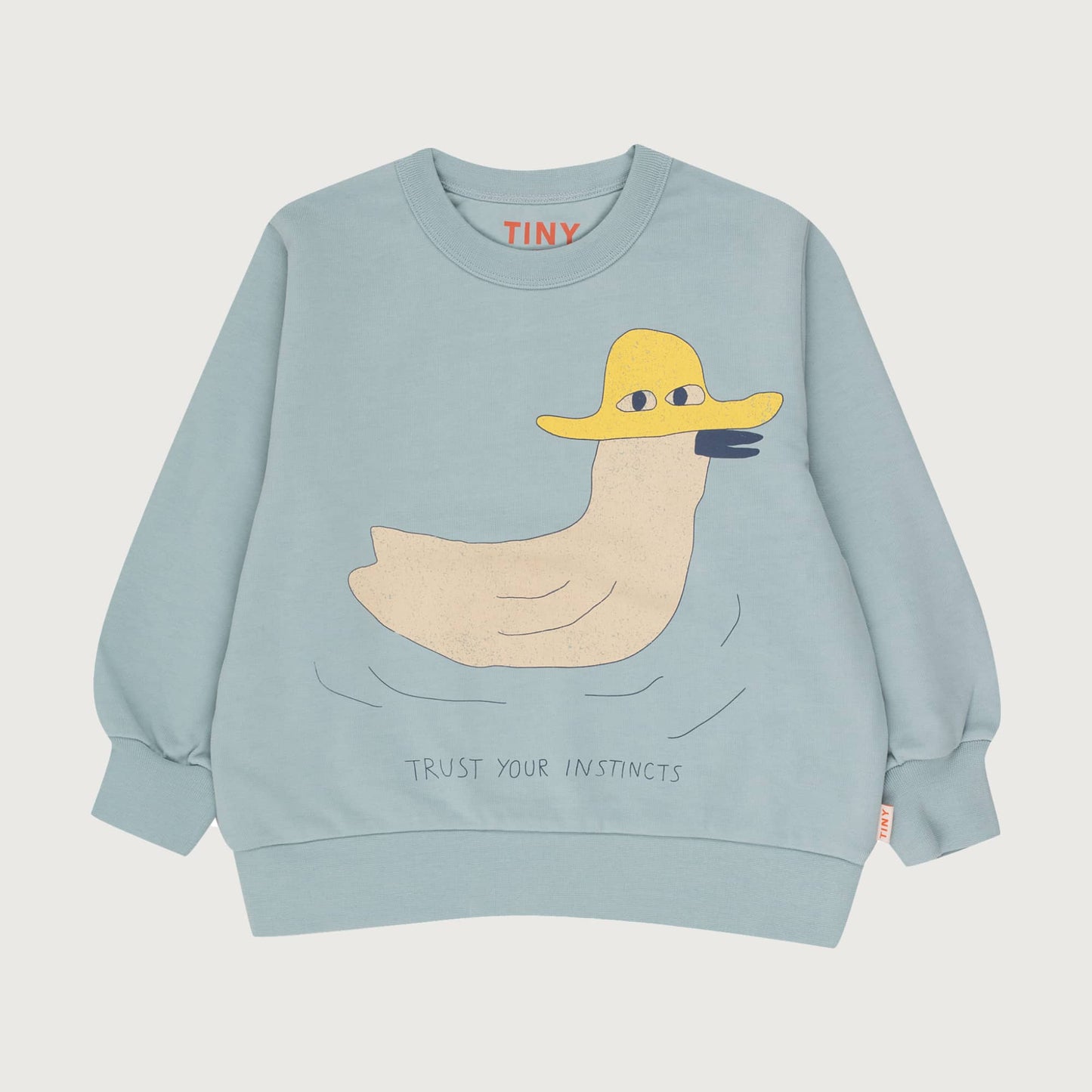 Tinycottons DUCK graphic sweatshirt warm grey