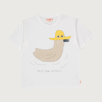 Tinycottons DUCK graphic tee offwhite