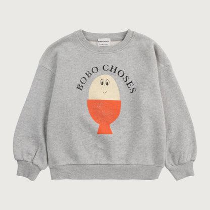 Bobo Choses MORNING EGG sweatshirt heather grey