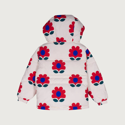 Wynken APRIL down jacket with WR coating FLOWERS