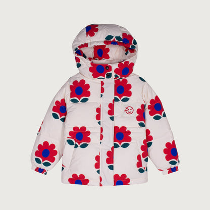 Wynken APRIL down jacket with WR coating FLOWERS