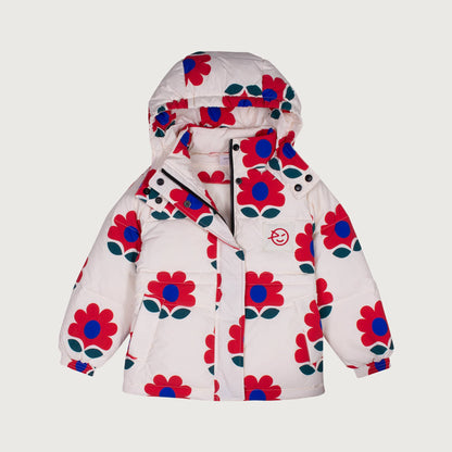 Wynken APRIL down jacket with WR coating FLOWERS