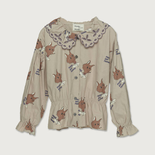 Wander and Wonder Aila Blouse khaki fox