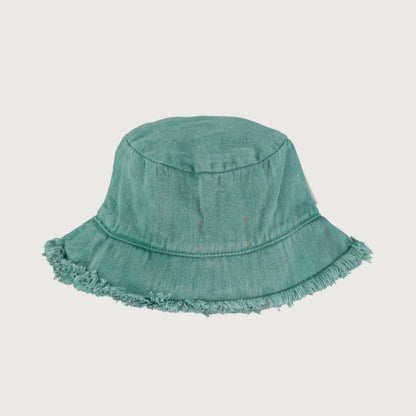 Piupiuchick hat green with MULTICOLOR WAVE print