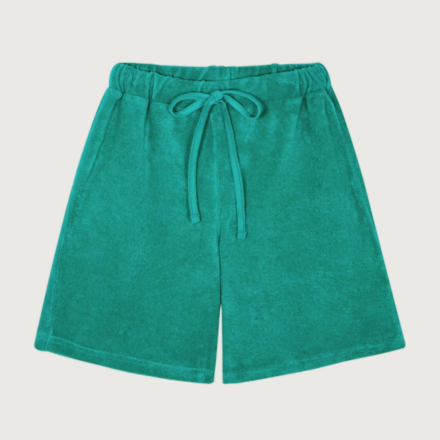 The Campamento Green terry shorts / 7-8Y